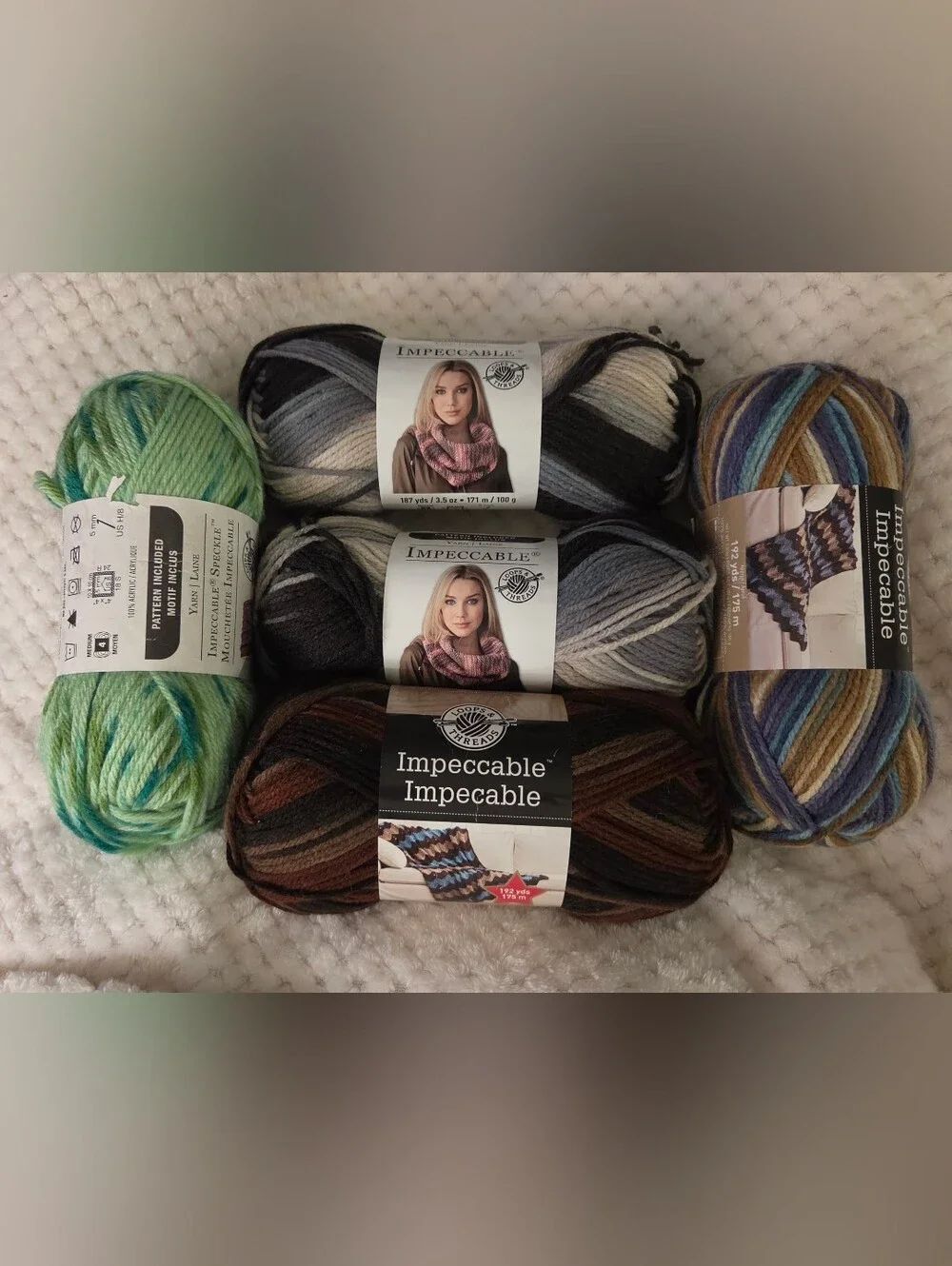 Impeccable Variegated Sock Yarn Skeins - Multi & Green